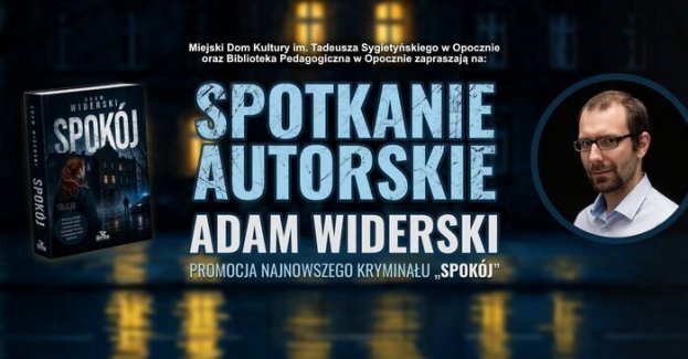 Spotkanie autorskie z Adamem Widerskim odbędzie się 16 października 2026 r. w Miejskim Domu Kultury w Opocznie. Wydarzenie potrwa od godz. 18 do 19.